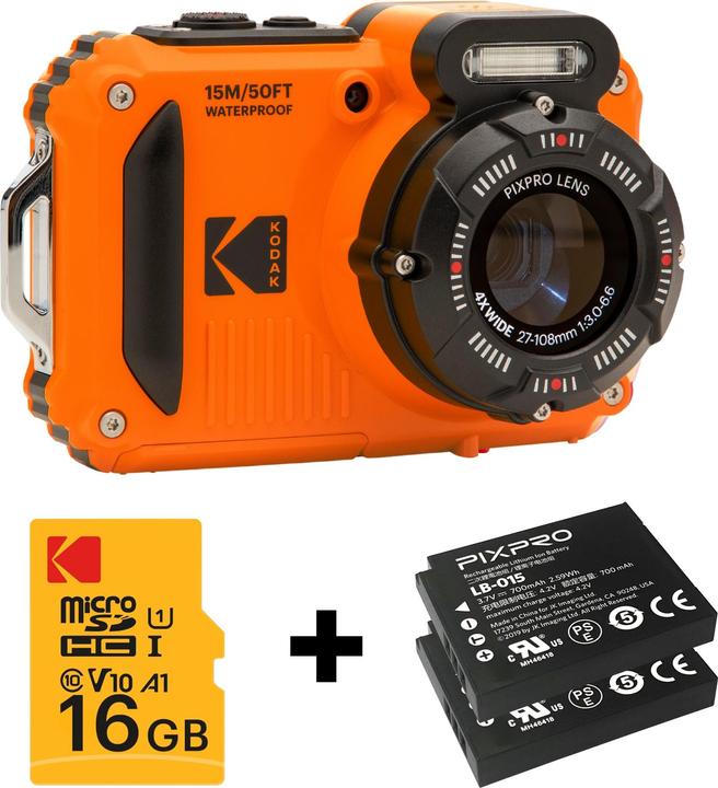 Produktbild Kodak WPZ2 (4.9 - 19.6 mm, 16.35 Mpx, 1/2,3'')