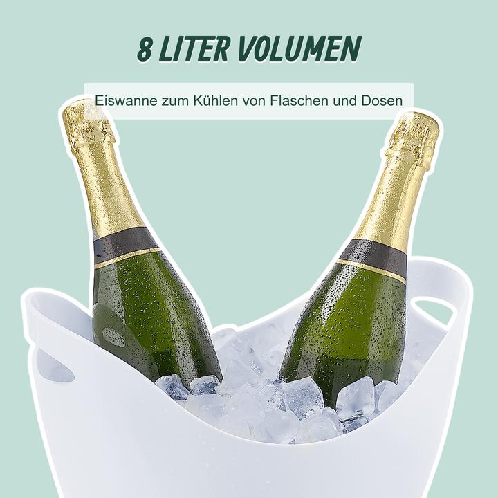 Actual product image Relaxdays Sektkühler 8l in Weiss