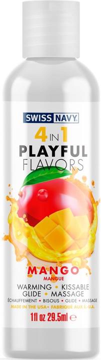 Actual product image Swiss Navy 4 in 1 Mango - 1 fl oz / 30 ml (30 ml)