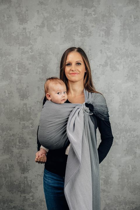 Produktbild Lennylamb Ring Sling Little Herringbone Ombre Grey (1.80 m)