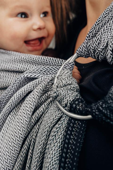 Produktbild Lennylamb Ring Sling Little Herringbone Ombre Grey (1.80 m)