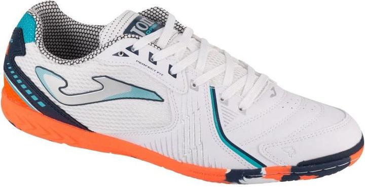 Actual product image Joma Buty piłkarskie Dribling Indoor 2432 biało-pomarańczowe DRIW2432IN 44 (44)