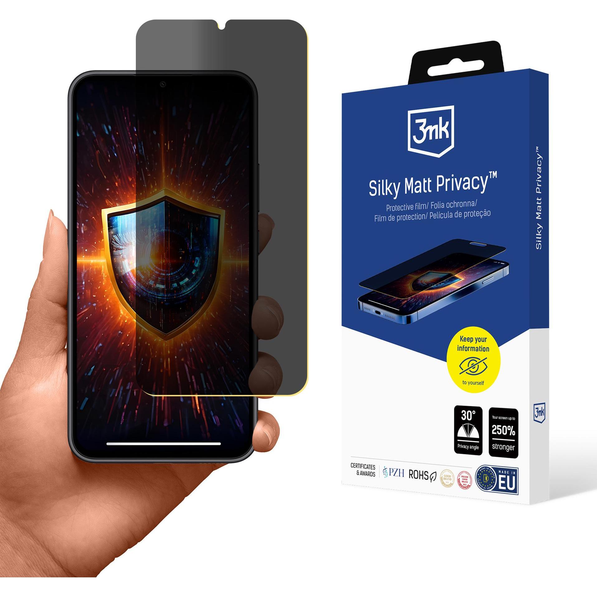 3Mk Trasparente Samsung Galaxy A34 5G - Silky Matt Privacy (Display, Samsung Galaxy A34 5G), Pezzi Di Ricambio Per Dispositivi Mobili,