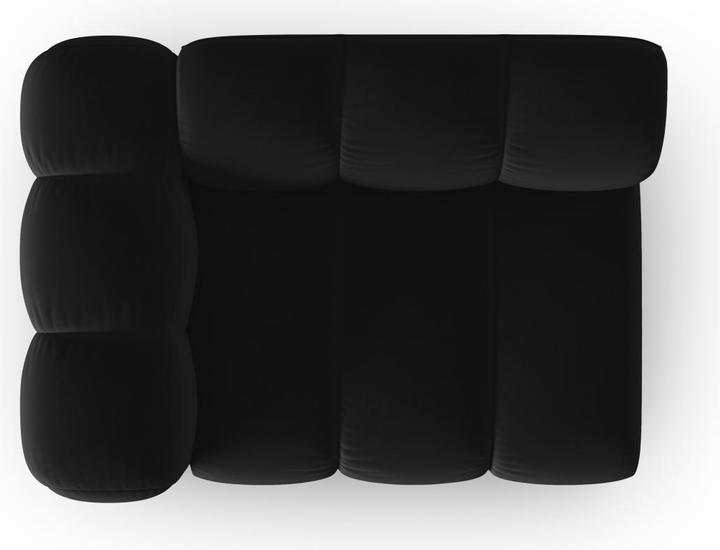 Image du produit Micadoni Chauffeuse Gauche Velours, "Lupine", 1 Place, 115x95x70Fabriqué en Europe (Canapé modulaire, 1 place)