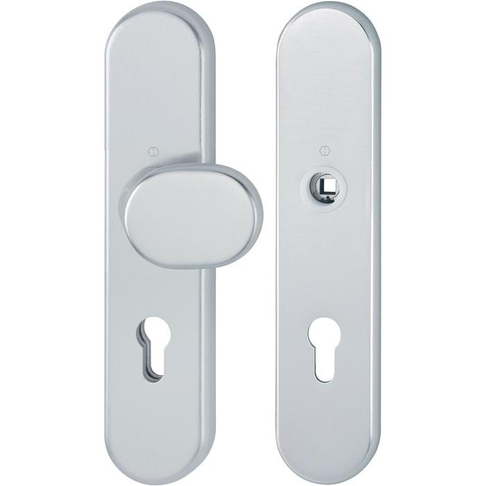 Hoppe, Türgriff + Fenstergriff, Schutzgarnitur 86G/3331/3310 Alu.F1 72mm 37-47mm (Türgriff)