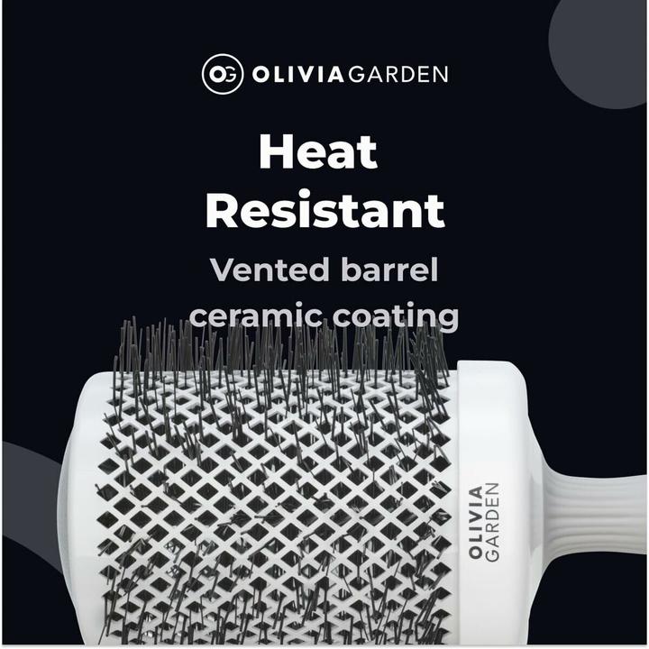 Produktbild Olivia Garden Expert Blowout Shine Weiss&Grau 80 mm