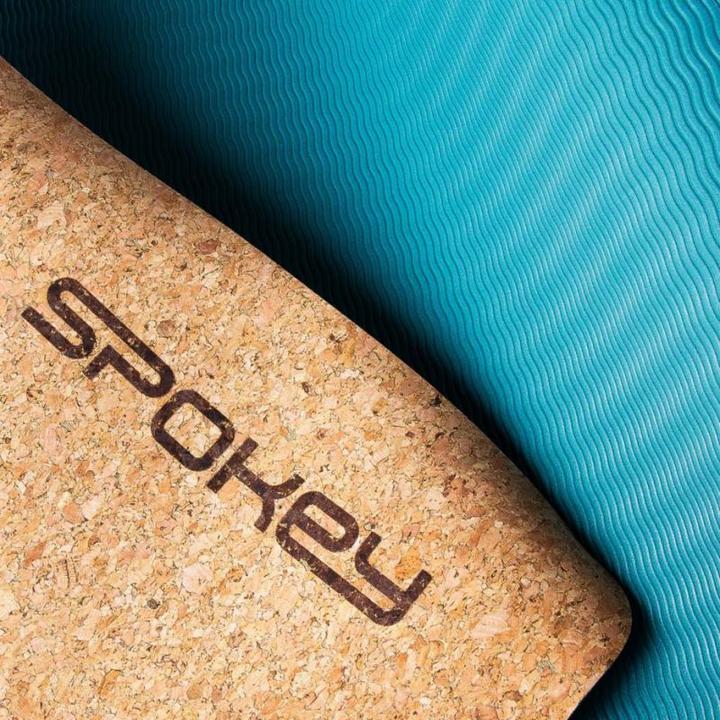 Image du produit Spokey SAVASANA tapis de yoga, deux couches, surface antidérapante, 180 x 60 x 0,4 cm, Mėlyna, liège/TPE (4 mm)