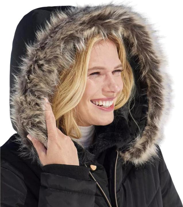 Produktbild Atlas For Women Wattierte Jacke Grosse Kälte mit WebpelzKapuze (50, 52)