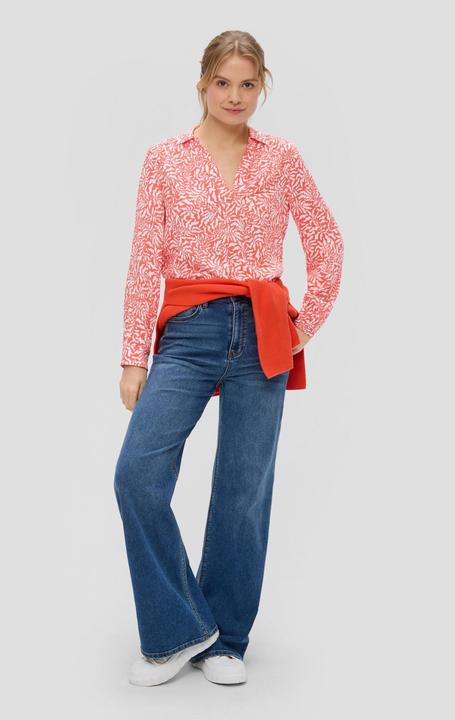 Produktbild s.Oliver Bluse Viskosebluse mit V-Ausschnitt (34)