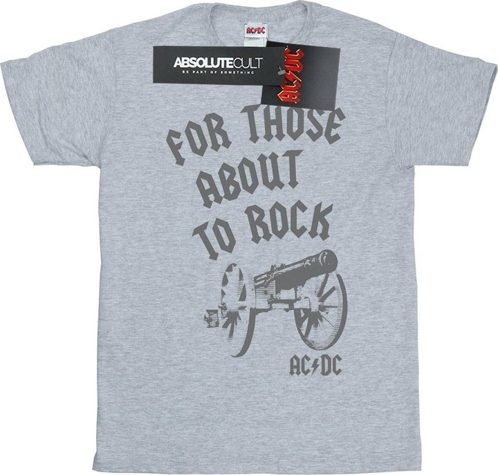 Actual product image AC/DC Mens For Those About To Rock Cannon T-Shirt (S)