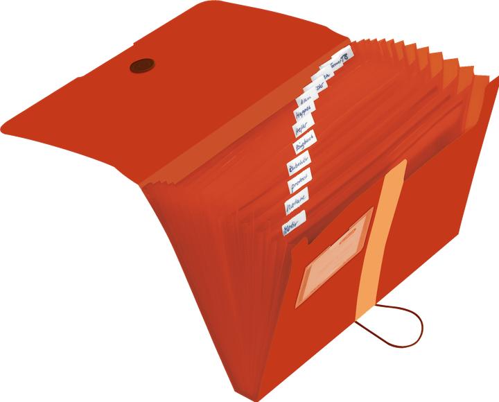 Productafbeelding Herlitz 11411279 Dossieromslag van polypropyleen (PP) Oranje (A4, 1 x)