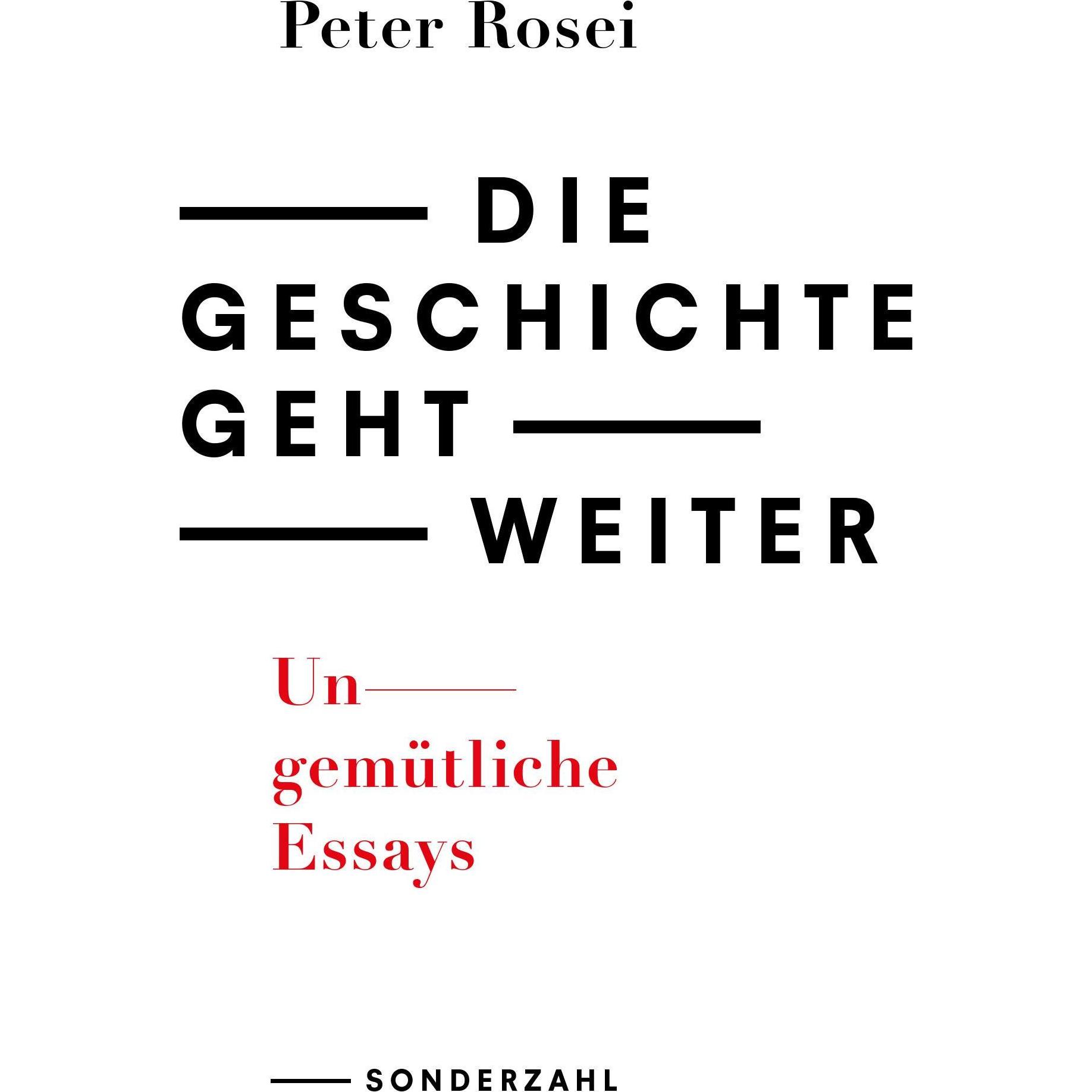 Die Geschichte geht weiter, Belletristik von Peter Rosei