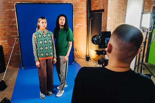 Produktbild Manfrotto EzyFrame 2 x 2.3m Chroma Key Blue (200 cm)