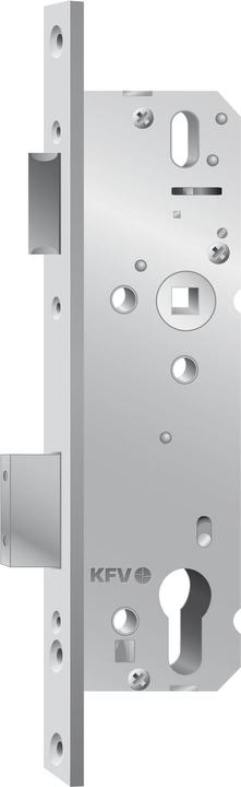 KFV Rohrrahmenschloss 49PZW, DM 45 mm, Entfernung 92 mm, Stulp 16 mm, verzinkt