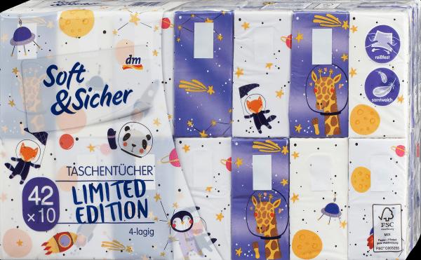 Actual product image dm Soft&Sicher Handkerchiefs Design 4-ply (42x10 pcs)