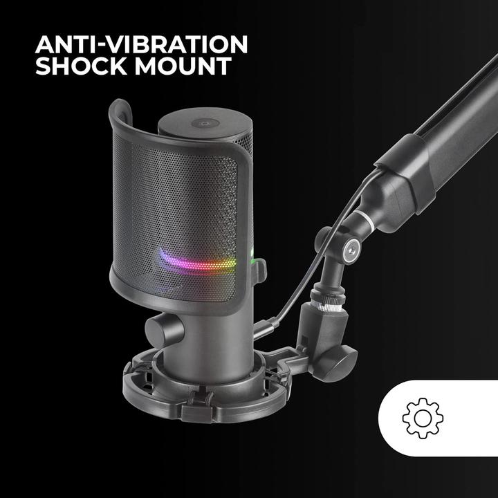 Produktbild Mars Gaming Microphone Mmic-Xt RGB Avec Bras De Montage (Noir)