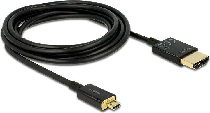 Produktbild Delock HDMI-A/HDMI Micro-D, HDMI-Kabel HDMI Typ A (Standard) HDMI Typ D (Mikrofon) (3 m)