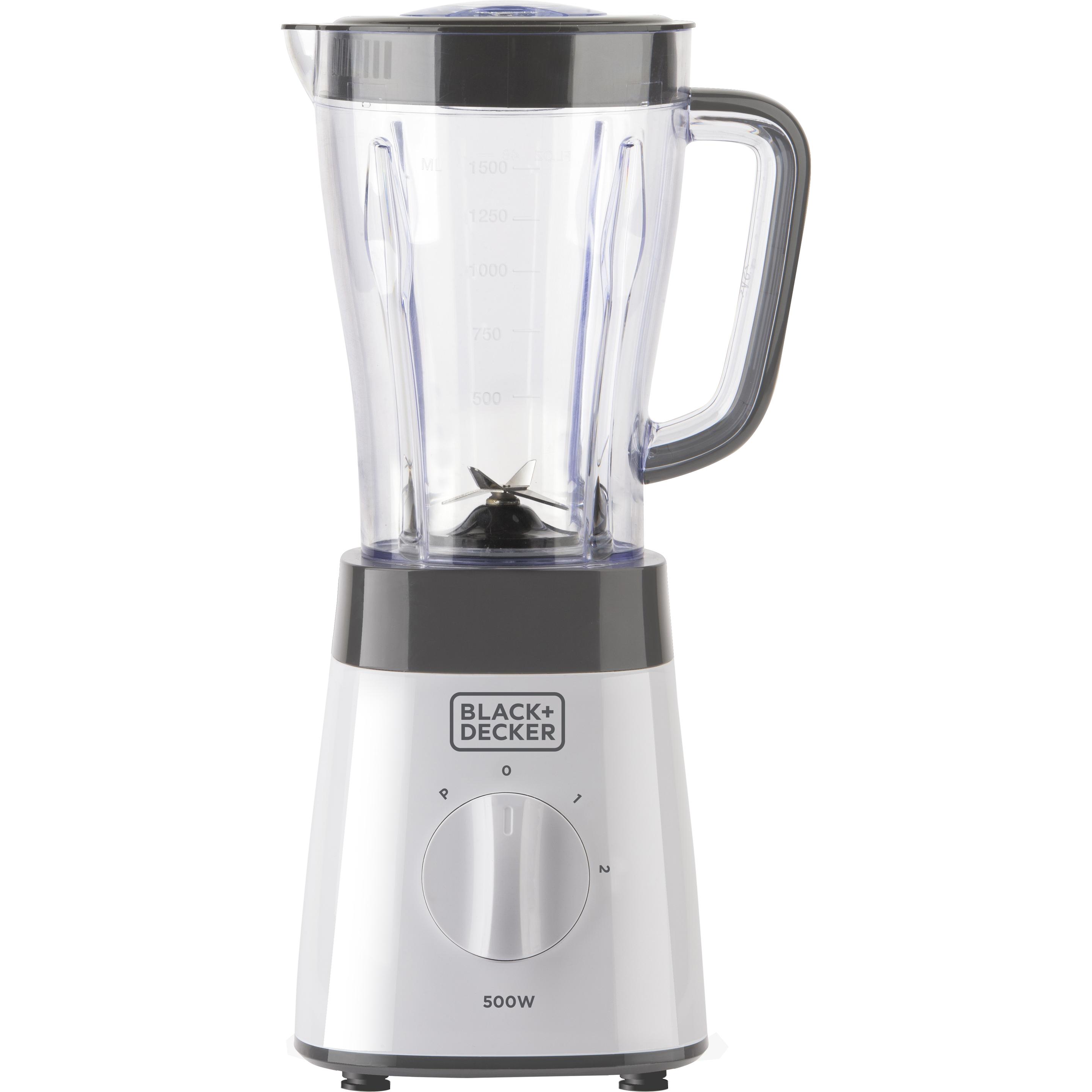 Black & Decker BXJB500E, Standmixer, Weiss