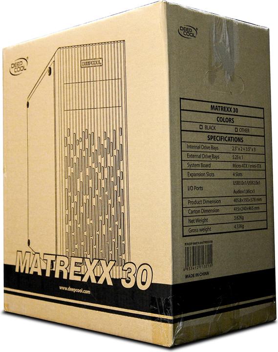 Image du produit Deepcool Matrexx 30 (mATX, Mini-ITX)