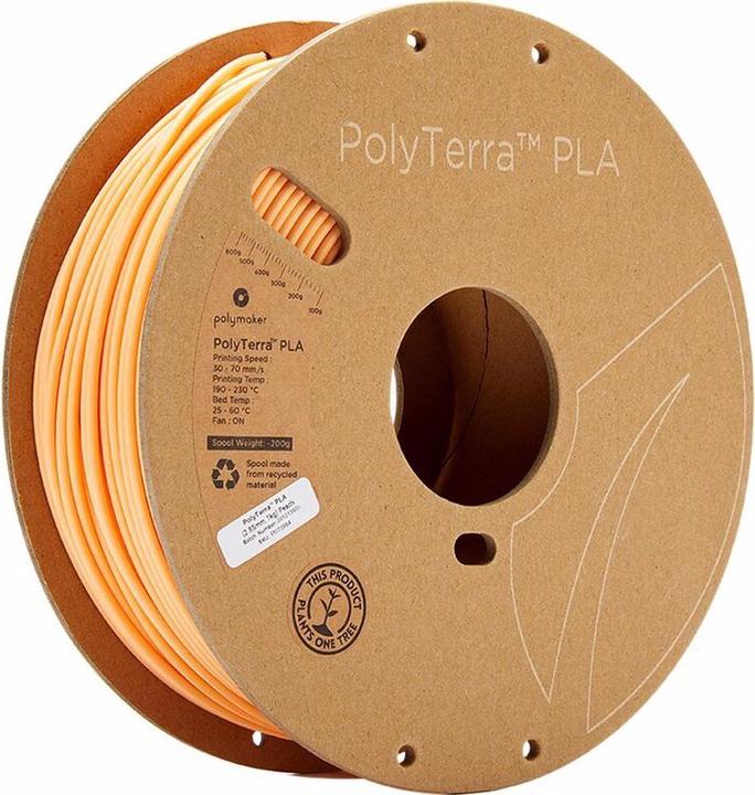 Actual product image Polymaker PolyTerra PLA Beige 2.85 1.000 g (PLA, 2.85 mm, 1 g, Orange)
