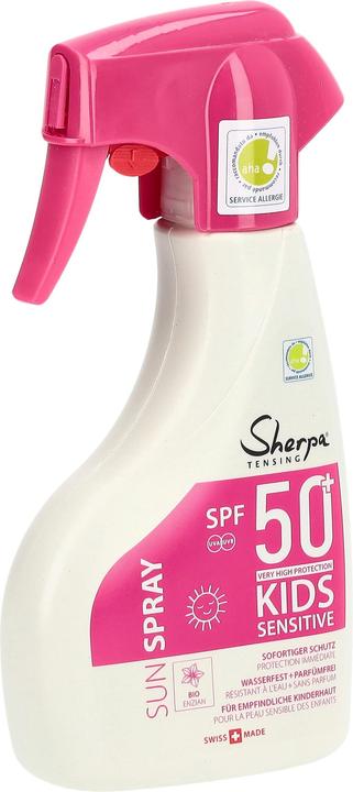 Actual product image Sherpa Tensing Sensitive (Sun spray, SPF 50, 250 ml)