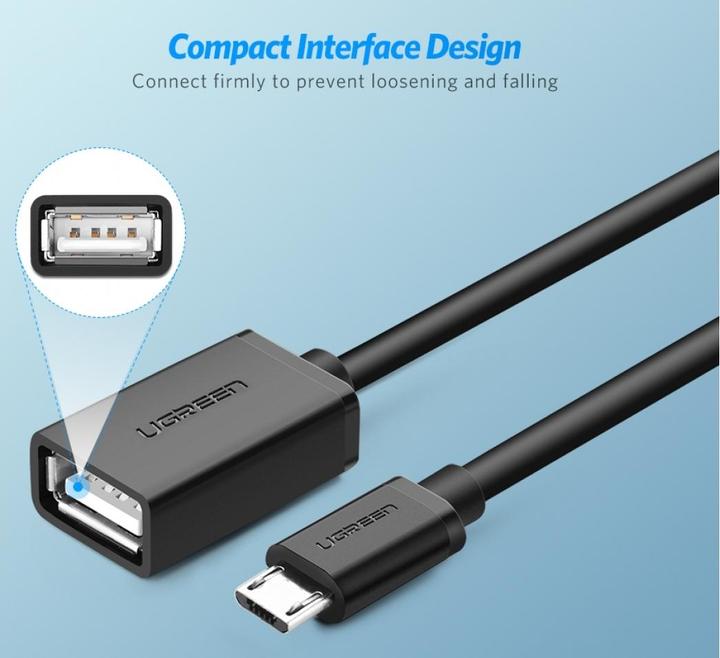 Productafbeelding Ugreen Micro USB 2.0 OTG-adapterkabel (0.10 m, USB 2.0)