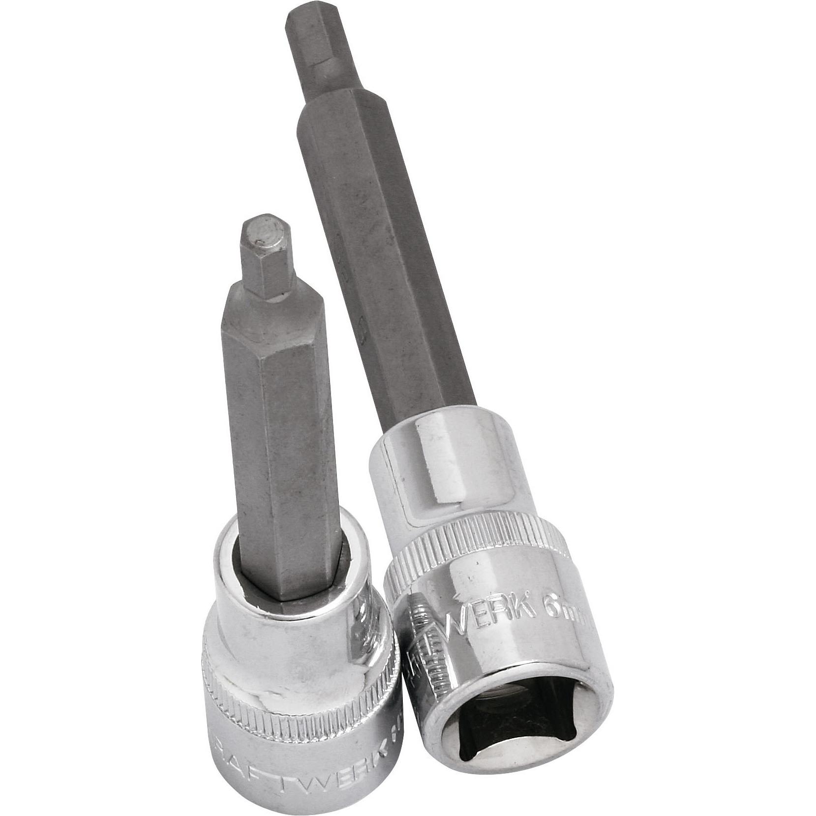 Kraftwerk, Steckschlüssel + Stecknuss, InSechskant-Bit-Stecknuss (5 mm)