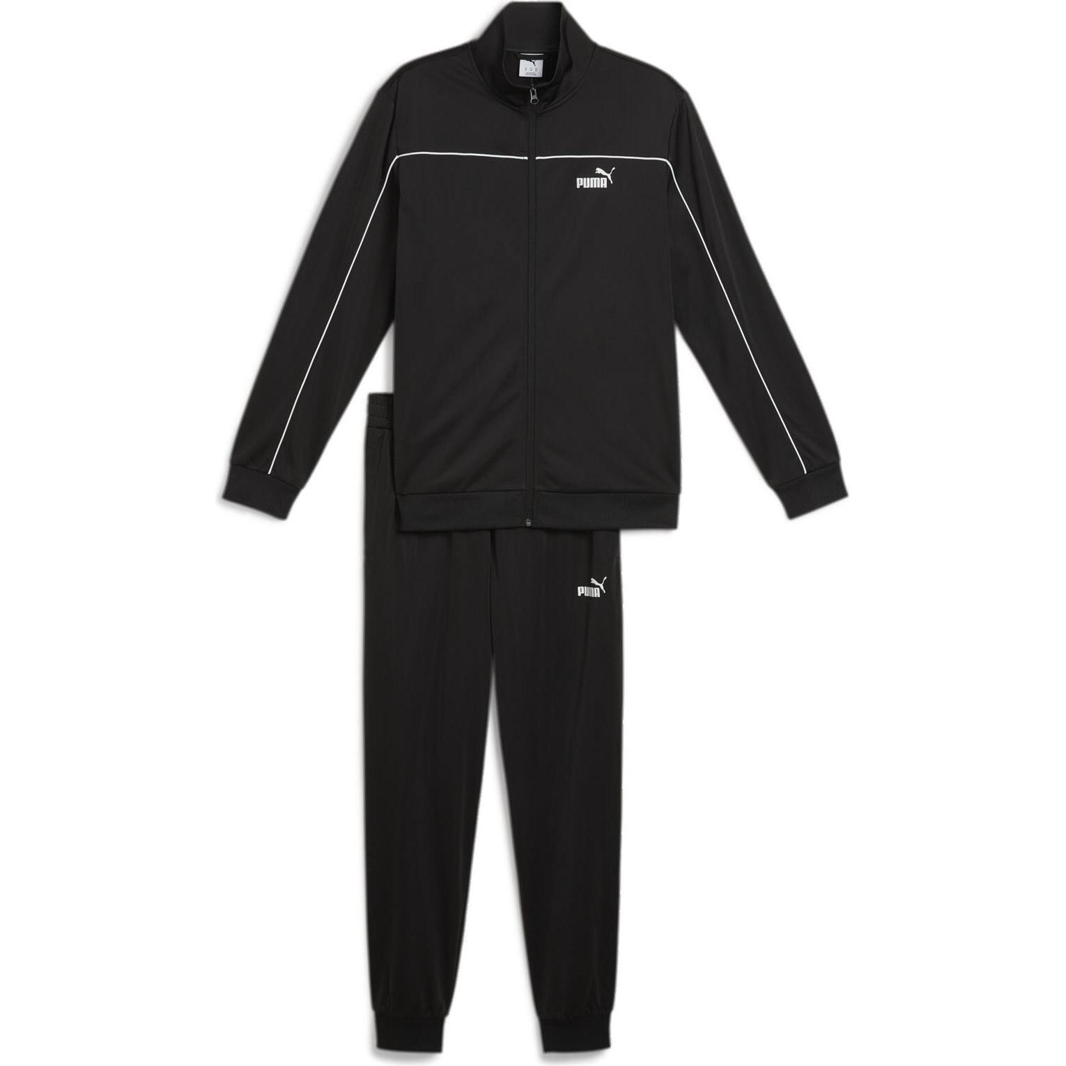 Puma, Damen, Laufjacke, Poly Piping Suit (XL), Schwarz, XL