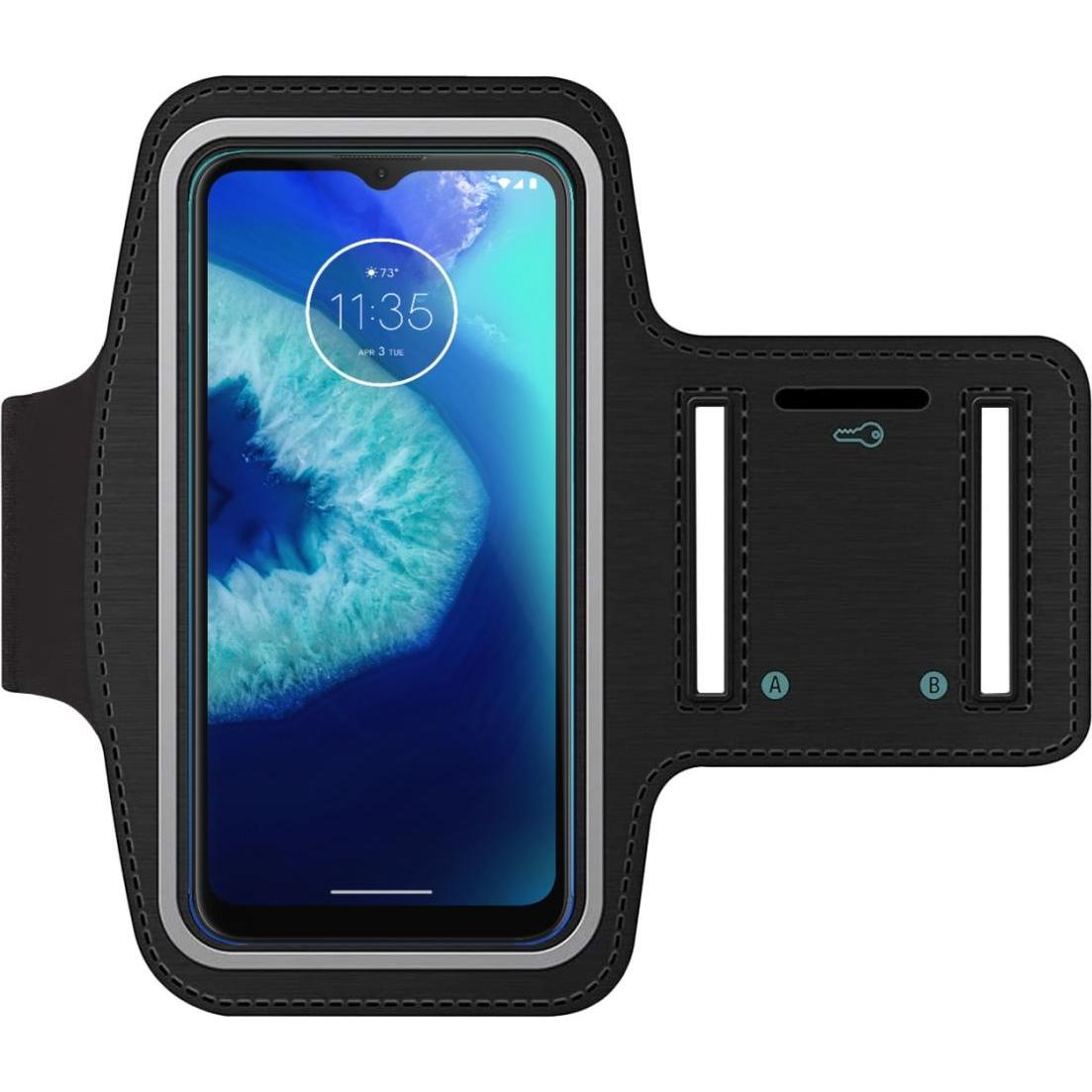 SmartFitness Motorola Moto G8 Power Lite Handy Sport Armband, Smartphone Sportarmband, Schwarz
