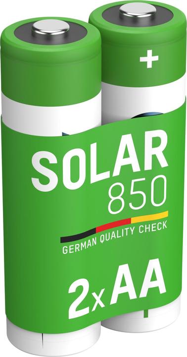 Produktbild Ansmann Solar NiMH Akku Mignon AA Typ 850 (min. 800 mAh) maxE (2 Stk., AA, 800 mAh)