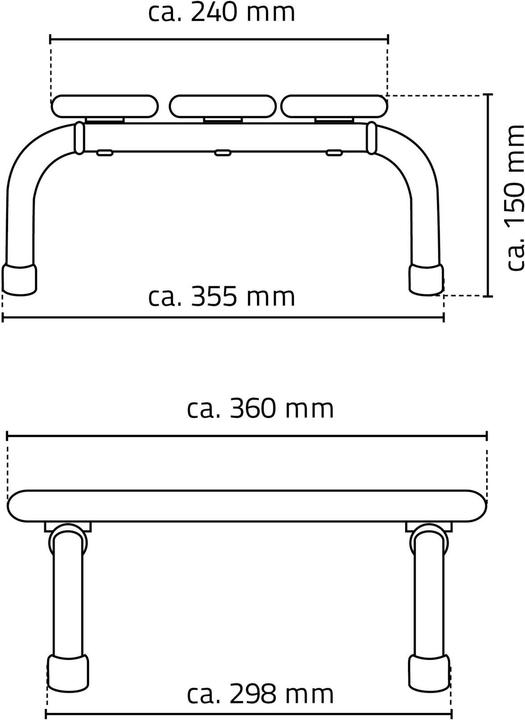 Actual product image Ridder Bath stool (110 kg)