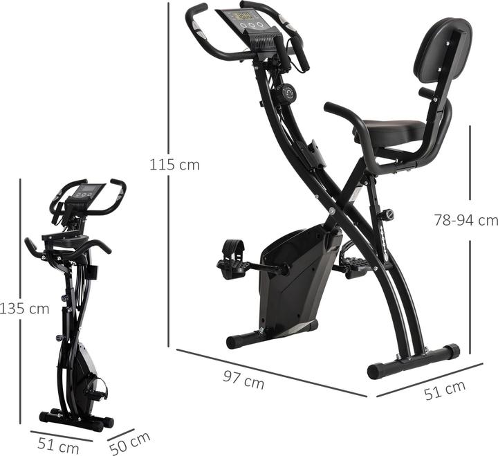 Actual product image Homcom Bike trainer with LCD display