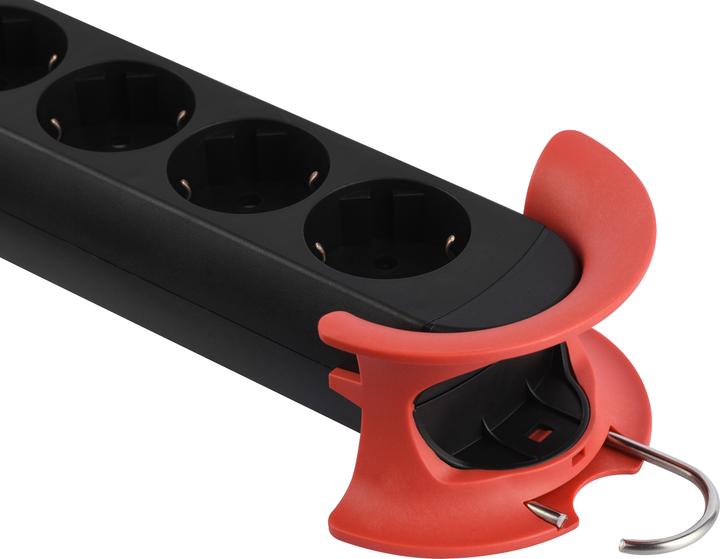 Actual product image Bachmann HOOK Indoor 5x protective contact plastic with switch 5m (5 x, CEE 7/3, 5 m)