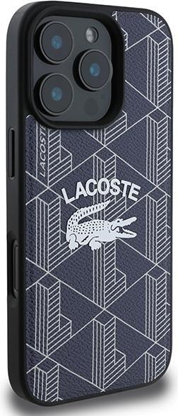 Actual product image Lacoste LCHMP16LPIGV iPhone 16 Pro 6.3" granatowy/navy hardcase Monogram Vintage Logo MagSafe (Apple iPhone 16 Pro)