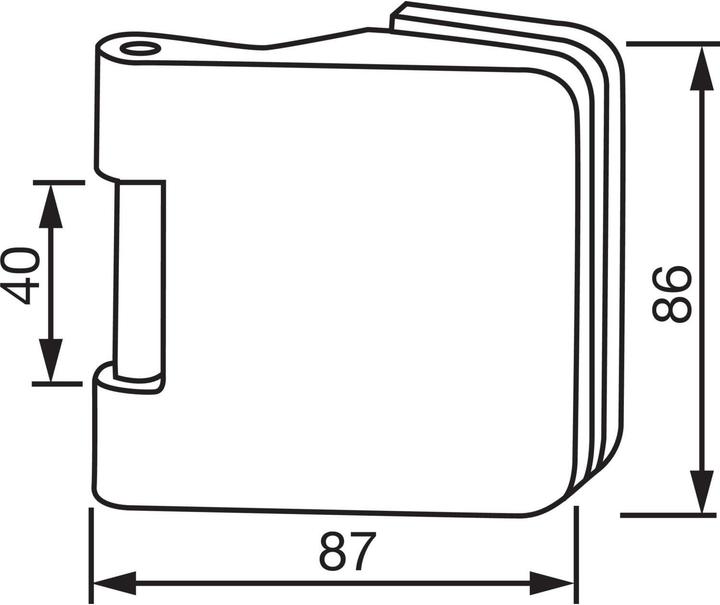 Productafbeelding Dormakaba Junior Office glazen deurscharnier