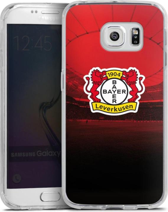 Produktbild DeinDesign Silikon Hülle für Samsung Galaxy S6 Edge Handyhülle Case Smartphone Schutzhülle Bayer 04 (Samsung Galaxy S6 Edge)