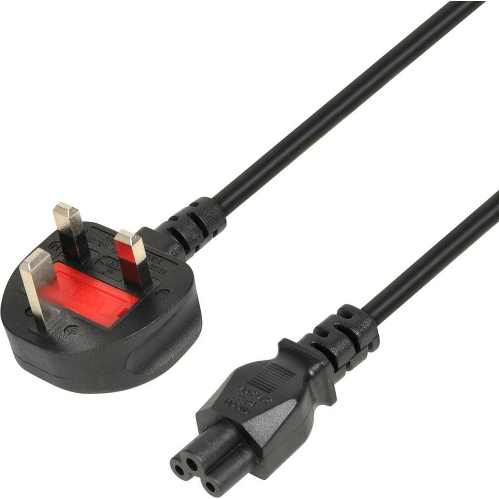 iBox Stromkabel für Laptops (Kleeblatt) VDE 1 8m UK-Stecker (8 m), Cavo di alimentazione