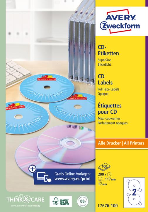 Actual product image Avery CD Labels