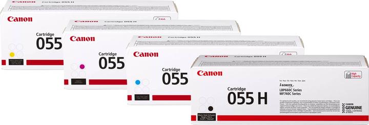 Produktbild Canon Original CRG 055H SET Multipack / Set mit allen vier Farben (M, C, Y, BK)