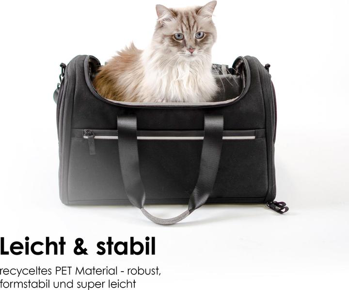 Produktbild LucyBalu CHECK-IN Katzentransporttasche (Katze, Reflektoren, Waschbar, Atmungsaktiv, Faltbar)