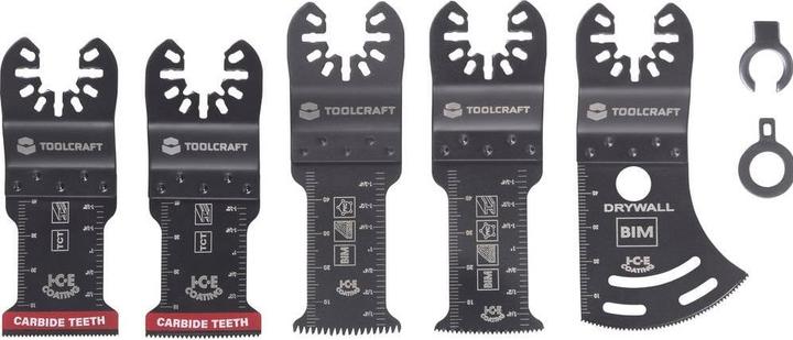 Produktbild Toolcraft TO-10285188 Bimetall, Carbide Multifunktionswerkzeug-Zubehör-Set 5