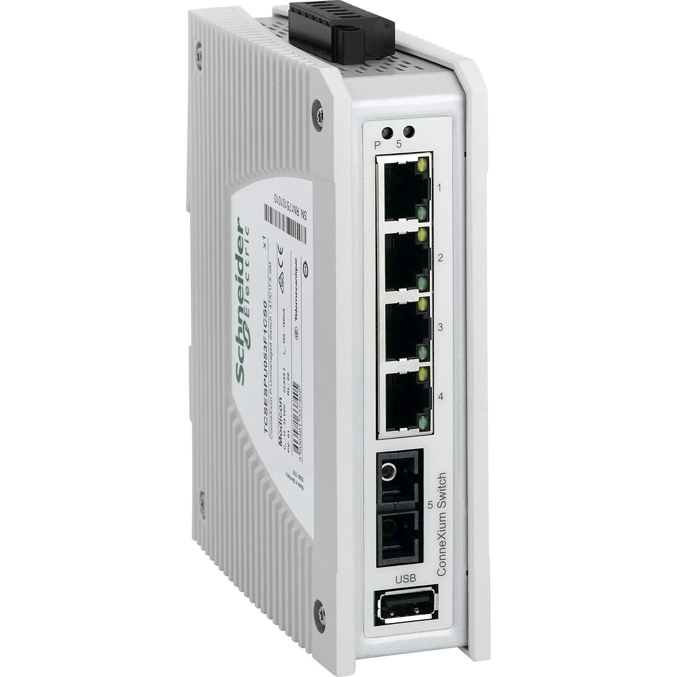 Schneider Electric Schneider TCSESPU053F1CS0 CONNEXIUM (4 porte), Switch di rete