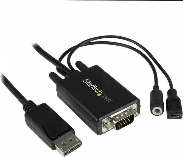 StarTech 10 DP To VGA Cable With Audio (3 m, DisplayPort)