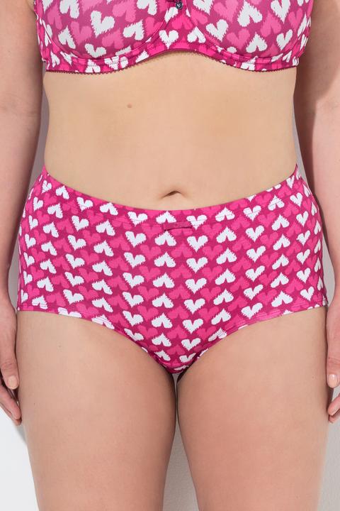 Immagine prodotto Ulla Popken Slip in confezione da tre in tinta unita/cuori (46, 48)