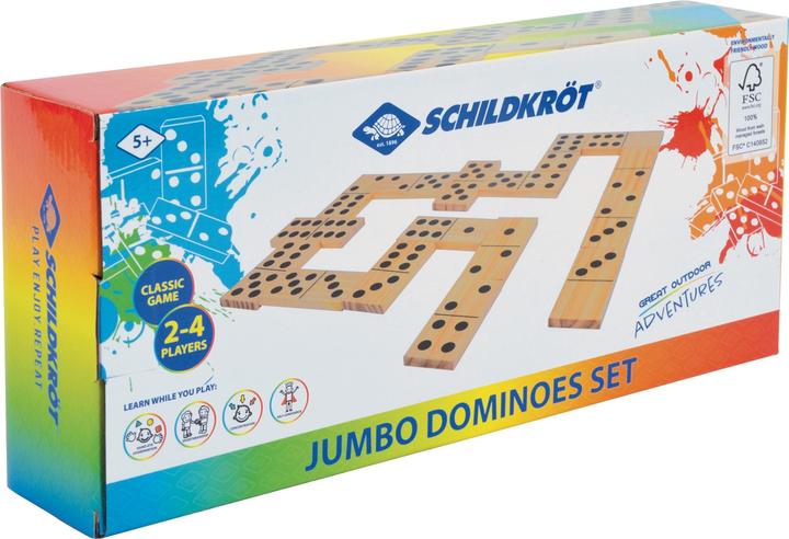 Produktbild Schildkröt SCHILDKR™T Jumbo Domino-Set, Spieleklassiker im Groáformat