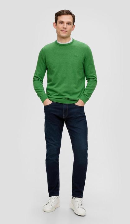 Produktbild s.Oliver Strickpullover Baumwollpullover mit Logo-Stickerei (3XL)