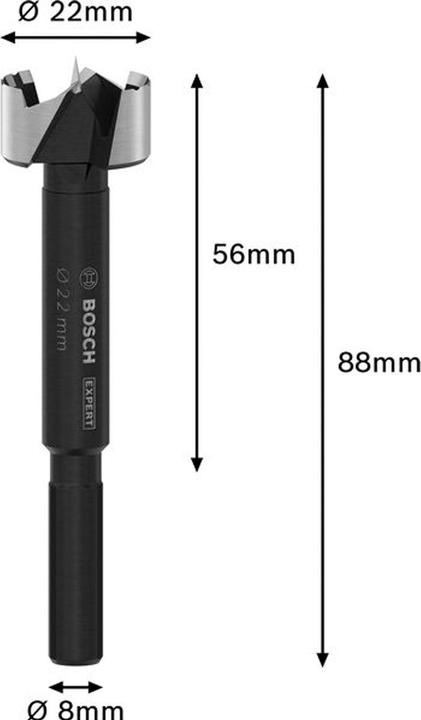 Produktbild Fortis Forstnerbohrer EXPERT Wood 22mm 22x90 m 2608901828 (4-22 Millimeter)