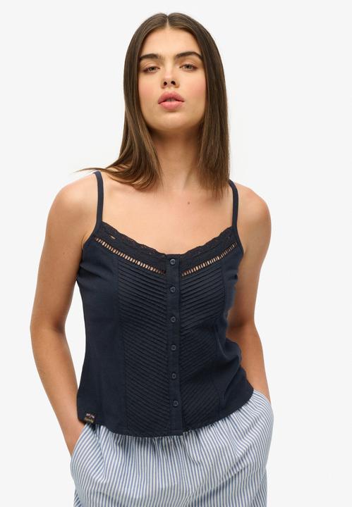 Immagine prodotto Superdry Spitzenträgertop mit durchgehender Knopfleiste (10XL)