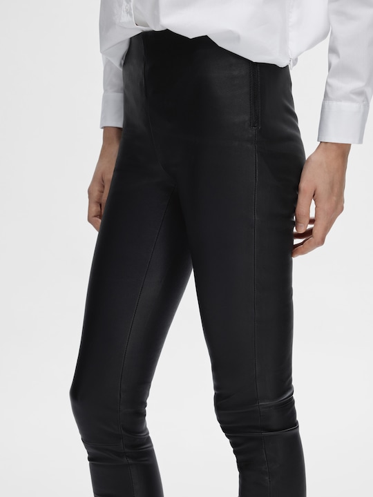 Produktbild Selected Femme Dehnbare Lamm- Lederhose (38)
