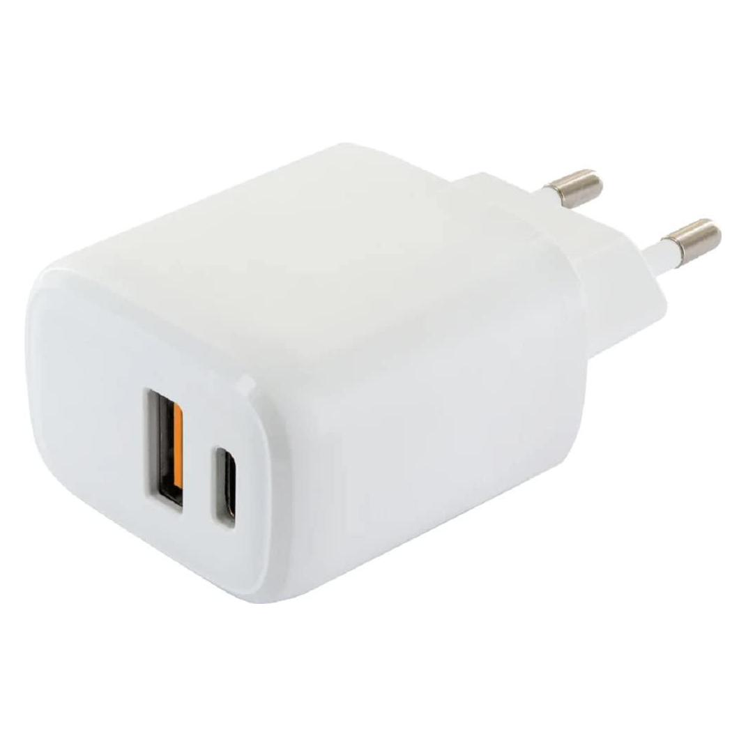 Schwaiger Adattatore Di Ricarica (20 W, 2 Porte), Caricatore Usb, Bianco